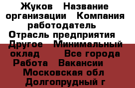 Жуков › Название организации ­ Компания-работодатель › Отрасль предприятия ­ Другое › Минимальный оклад ­ 1 - Все города Работа » Вакансии   . Московская обл.,Долгопрудный г.